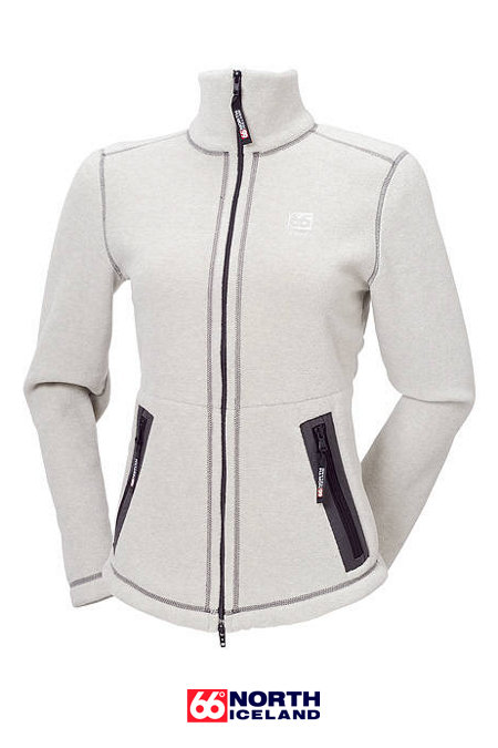 66 Degrees North Esja Fleece Jacket Women's (Light Gray)