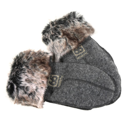 66 Degrees North Kaldi Mittens (Ash Grey)