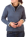 Kuhl Ingrid 1/4 Zip Sweater Women's (Deep River Blue)