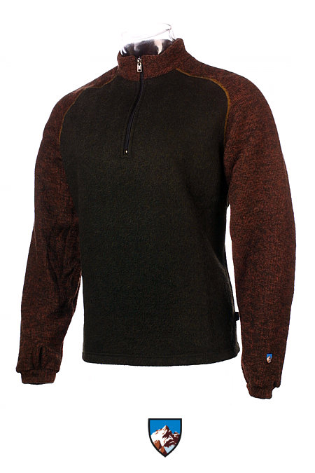 Alfwear Moonbeam 1/4 Zip Sweater Men's (Charcoal / Brick)