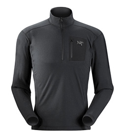 Arc'Teryx Rho LT Zip Baselayer Men's (Black)