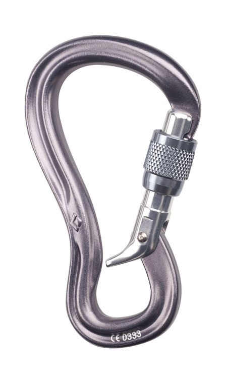 Black Diamond Gridlock Screwgate Carabiner (Gray)