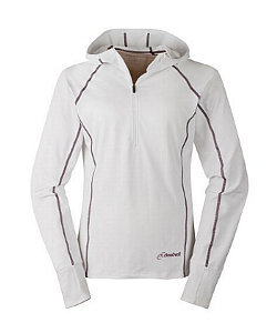 Cloudveil Run Don't Walk Performance 1/2 Zip Hoodie Women's (Bright White)