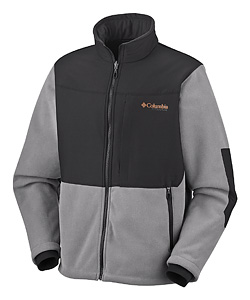 Columbia Ballistic II Windproof Fleece Jacket Men's (Grout / Dark Charcoal)