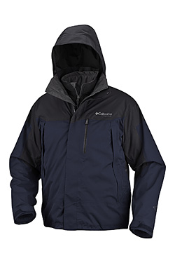 Columbia Lhotse Mountain II Parka Men's (Columbia Navy / Black / Dk Charc)