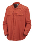 Columbia Silver Ridge Stretch Long Sleeve Shirt Men's (Vermillion / Grill)