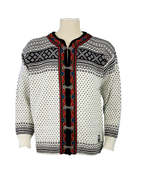 Dale of Norwat Setesdal Cardigan (Off White / Black)