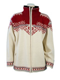 Dale of Norway Amundsen Windstopper Cardigan (Cream / Red)