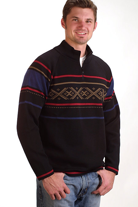 Dale of Norway Are Sweater (Black / Deep Red)