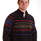 Dale of Norway Are Merino Wool Sweater Men's (Black / Deep Red)