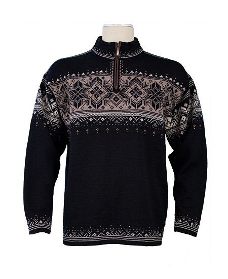 Dale Of Norway Blyfjell Sweater Men's (Black / Linen / Mountains