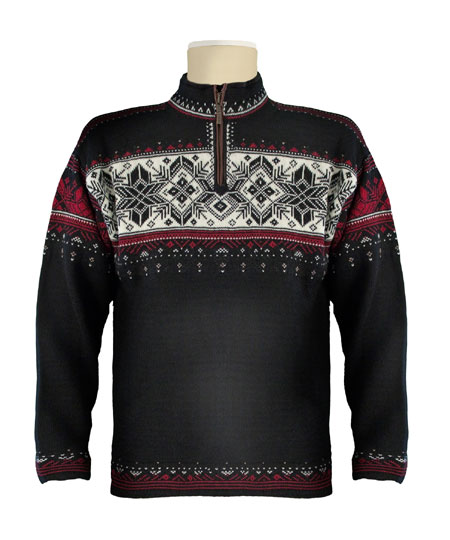 Dale Of Norway Blyfjell Sweater Men's (Black / Vino Tino / Cream