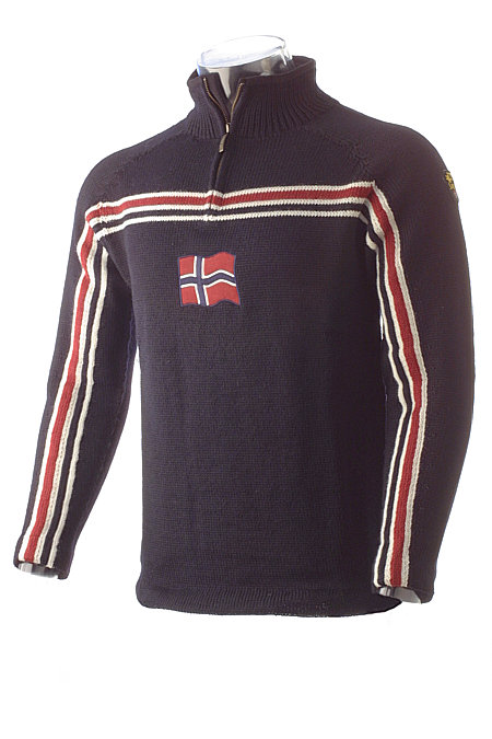 Dale of Norway Eidsvoll Zip Sweater Navy