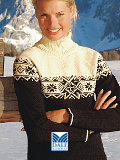 Dale of Norway Gala Feminine Sweater (Black / Cream)