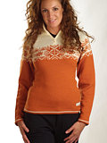 Dale of Norway Gala Feminine Sweater (Off-white / Orange)