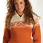 Dale of Norway Gala Feminine Sweater (Off-white / Orange)