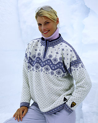 Dale of Norway Geilo Cotton Zip-neck Sweater