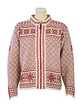 Dale of Norway Harmony Cardigan Women's (Off-White / Red Rose)