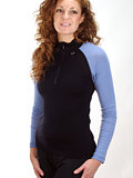 Dale of Norway Long Sleeves W/ Zipper Women's (Black / Aqua)