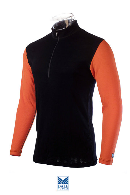 Dale of Norway Masculine Base Layer Duotone Top (Black / Orange)