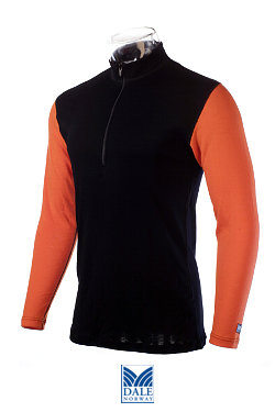 Dale of Norway Masculine Base Layer Duotone Top (Black / Orange)