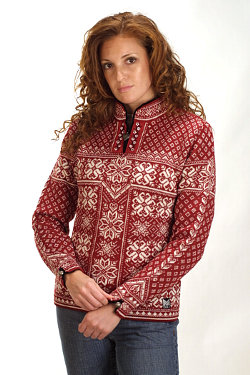 Dale of Norway Peace Sweater Women's (Redrose / Off-white)