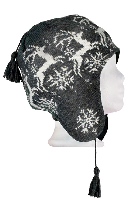 Dale of Norway Reindeer Hat (Dark Charcoal / Cream)