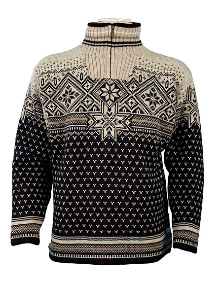 Dale of Norway Savalen WS Sweater (Midnight Navy / Linen / Stone