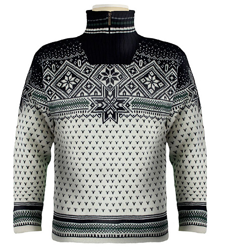 Dale of Norway Savalen Windstopper Sweater (Cream / Midnight / T