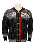 Dale of Norway Setesdal Cardigan (Black / Off-white)