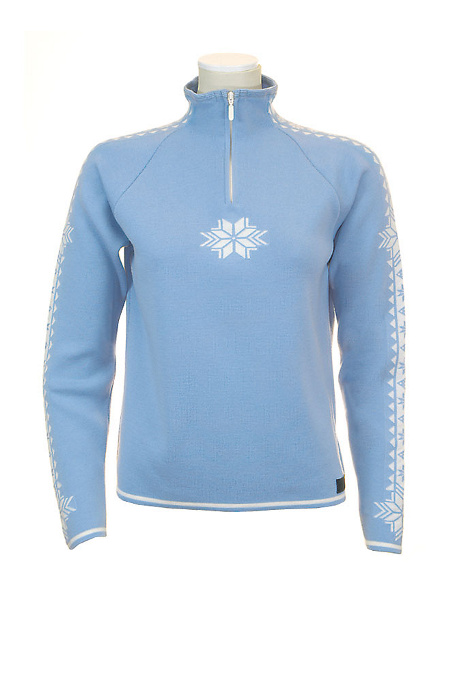 Dale of Norway Slaata Feminine Merino Sweater (Ice Blue)