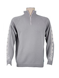 Dale of Norway Slaata Masculine Merino Sweater (Silver / Off-white)