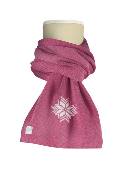 Dale of Norway Slaata Scarf (Off-white / Azalea Pink)