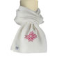 Dale of Norway Slaata Scarf (Off-white / Azalea Pink)