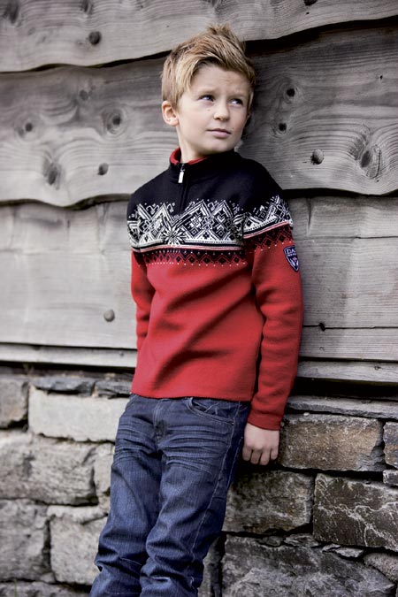 Dale of Norway St. Moritz Sweater Kids' (Torreo / Off White / Bl