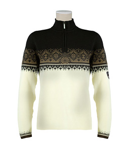 Dale of Norway St. Moritz Sweater Women's (Off-white / Erde / Black)