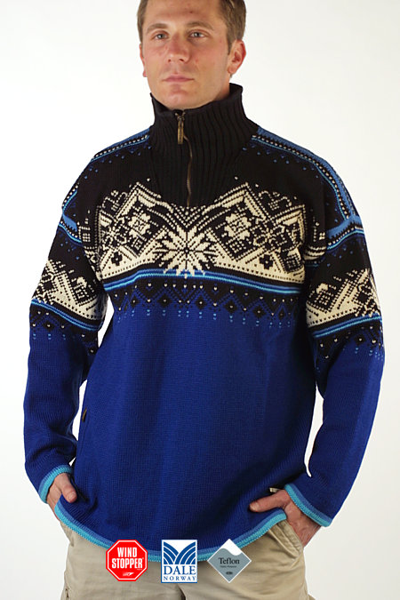 Dale of Norway St. Moritz Polarwind Sweater (Blue)
