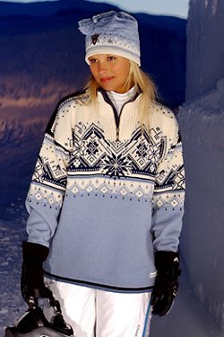 Dale of Norway St. Moritz Ski Sweater (Ice Blue)