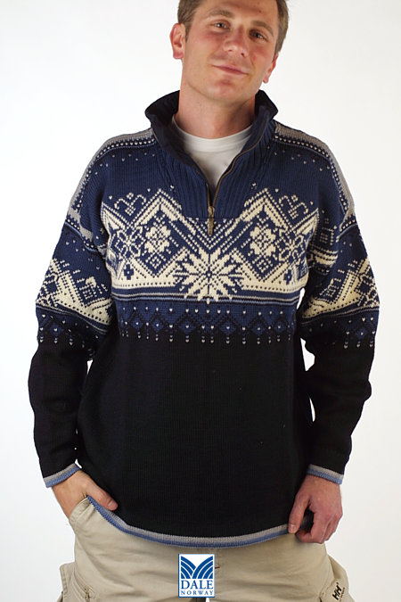 Dale of Norway St. Moritz Ski Sweater (Navy)