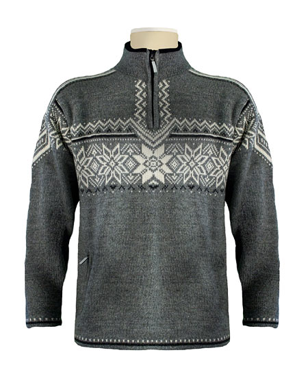 Dale of Norway Stetind WP Sweater (Smoke / Dark Charcoal / Cream