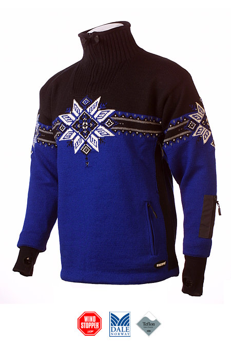 Dale of Norway Storetind GORE Windstopper Sweater (Electric Blue