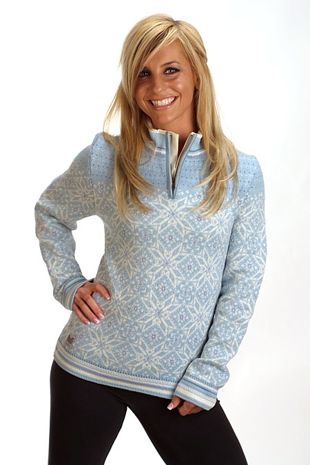 Dale of Norway Vail Feminine Sweater (Glass Blue)