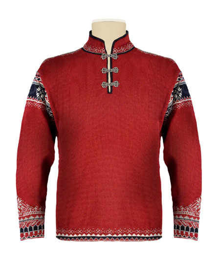 Dale of Norway Vinland Sweater Men's (Red Rose / Light Charcoal)