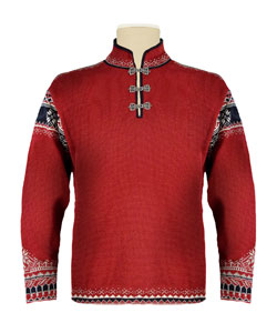 Dale of Norway Vinland Sweater Men's (Red Rose / Light Charcoal)
