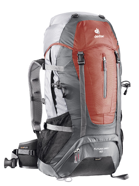 Deuter Futura Pro 42 Hiking Backpack (Fire / Granite)