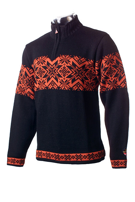 Devold Lauparen Sweater (Black / Orange)