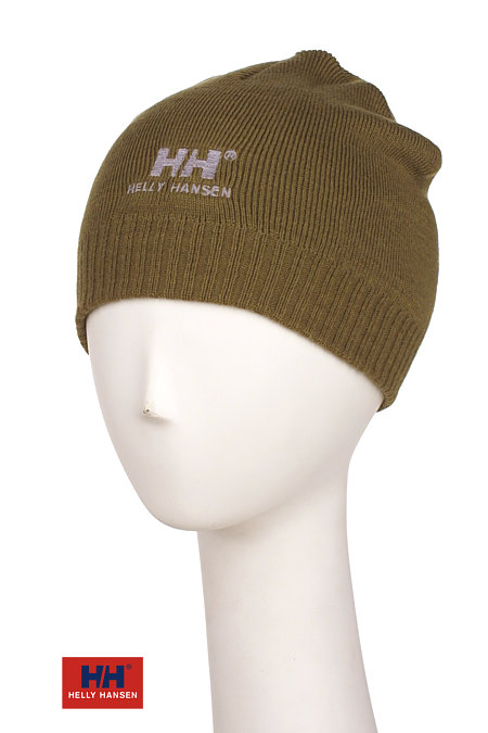 Helly Hansen Brand Beanie (Swamp Green)