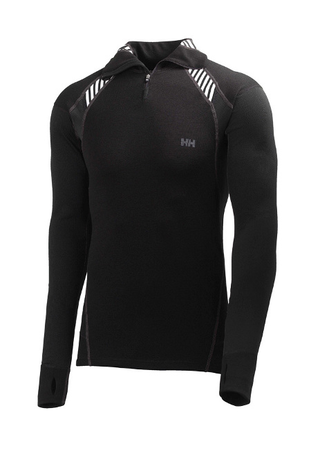 Helly Hansen Hybrid Top LIFA Prowool Baselayer Men's (Black)