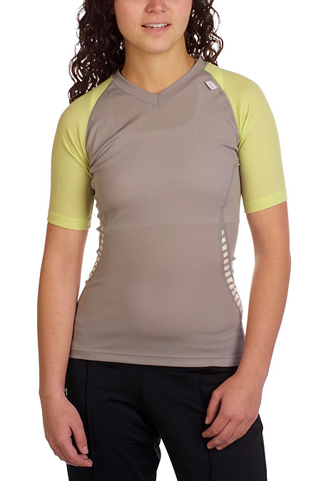 Helly Hansen LIFA DRY V-Neck Tee Women's (Lime / Penguin)