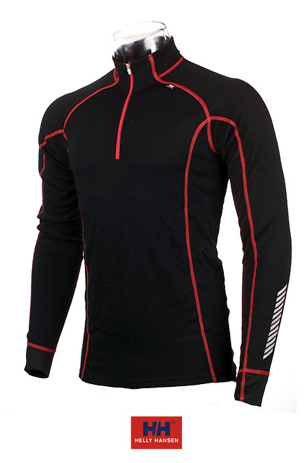 Helly Hansen LIFA WARM Freeze 1/2 Zip Turtle Men's (Black / Red)